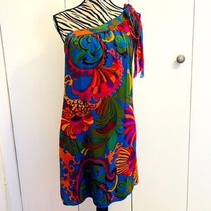 Vibrant One-Shoulder Dress
